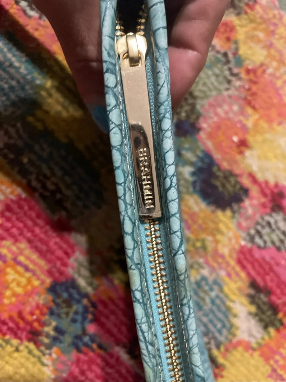 Brahmin Kayla Wristlet Clutch in Astral Melbourne